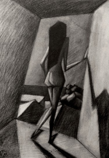 CUBIST GIRL IN THE DOOR